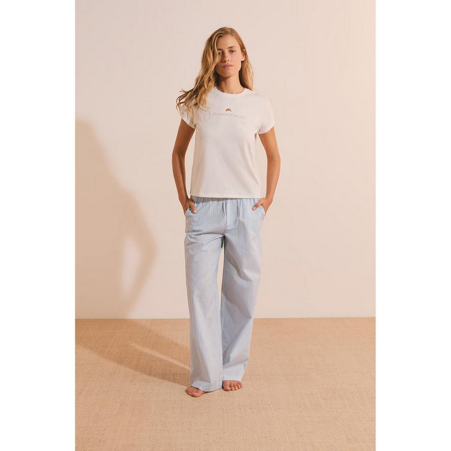 Etam BENNIE T-shirt imprimé croissant manches courtes  