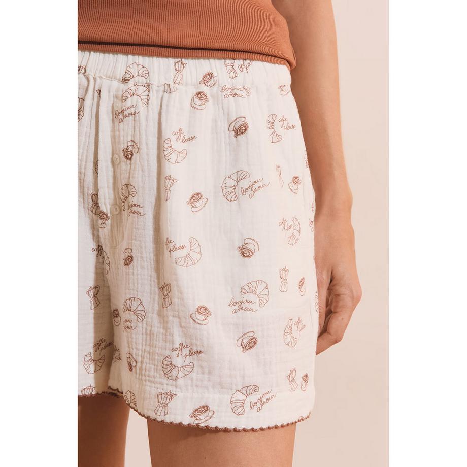 Etam BISCUIT Bedruckte Shorty Shorts  