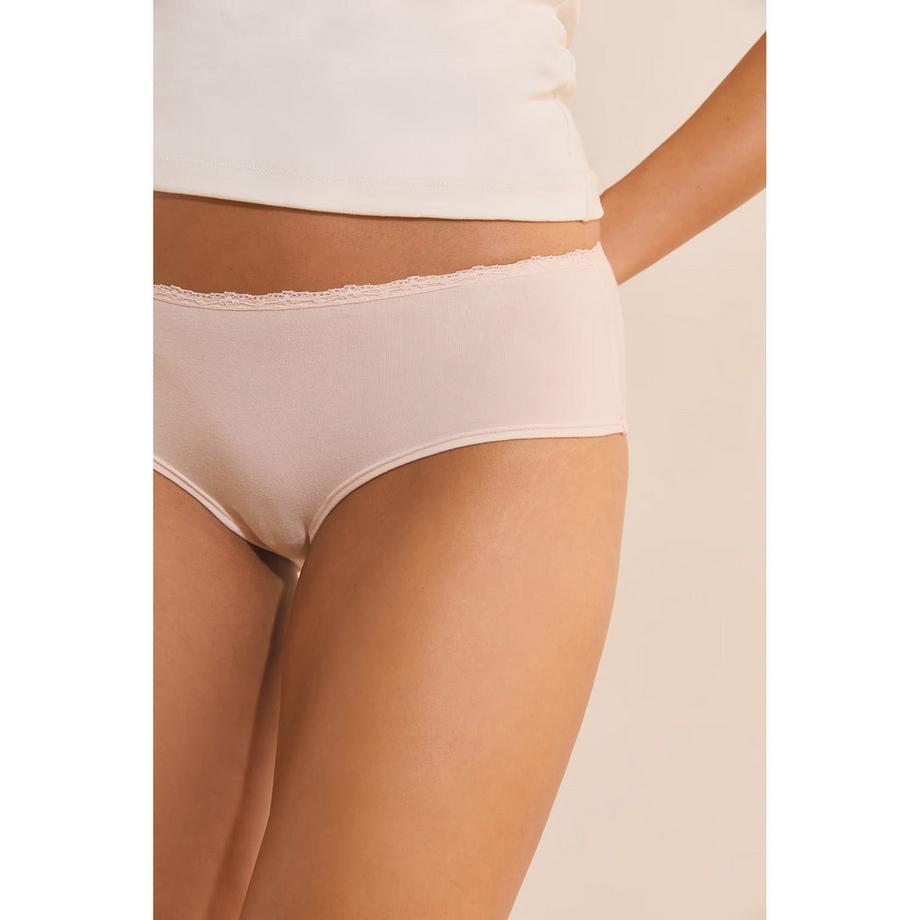 Etam LOLA Shorty avec Bordure en Dentelle  