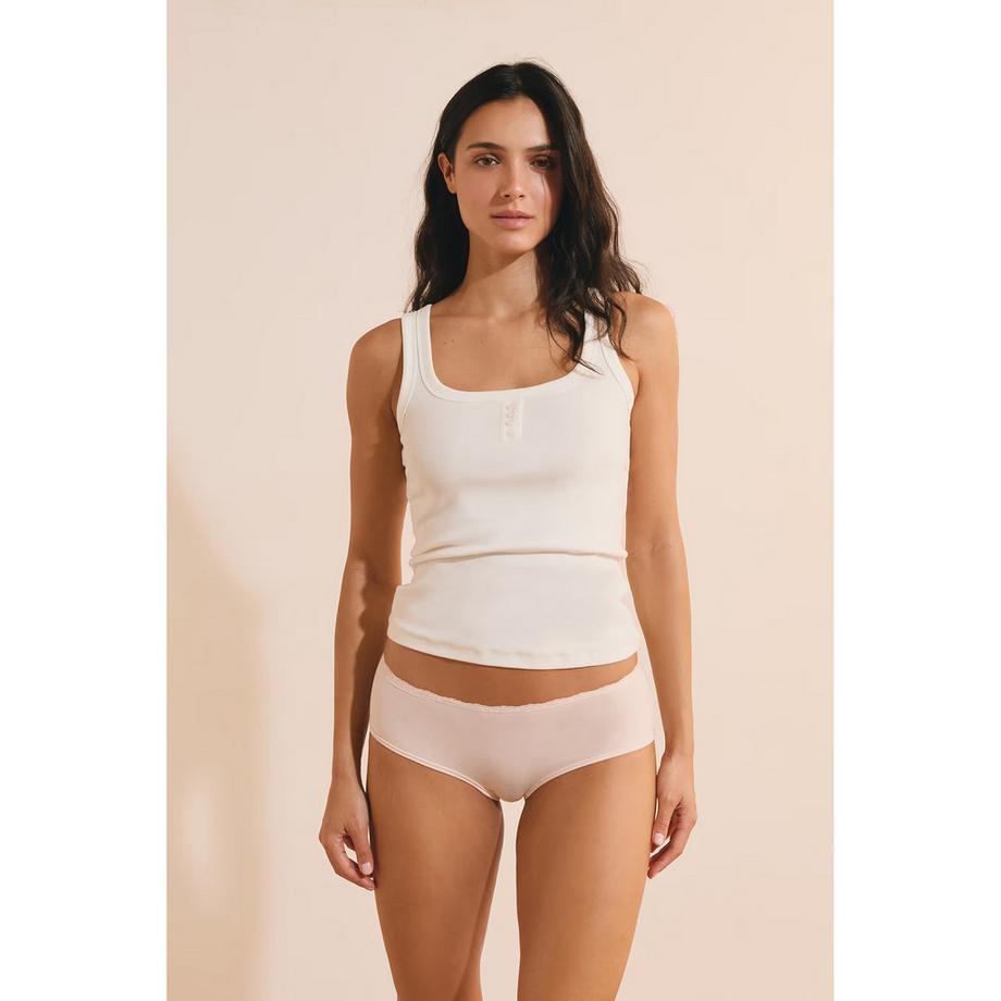 Etam LOLA Shorty avec Bordure en Dentelle  