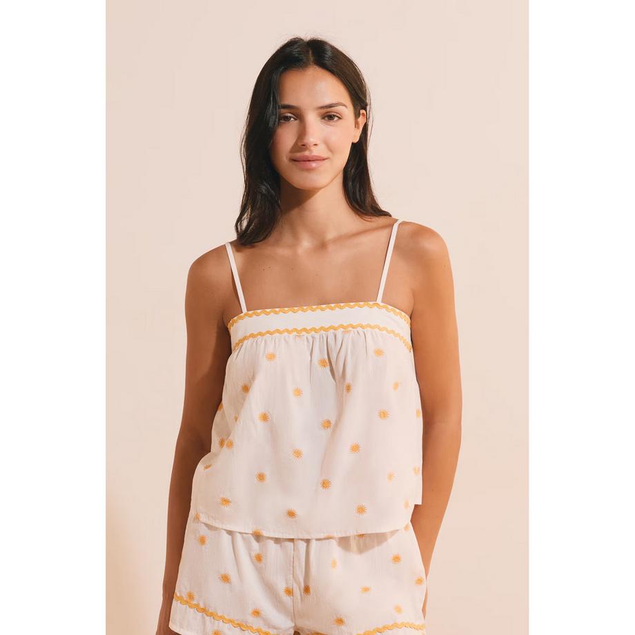 Haut de pyjama, sans manches