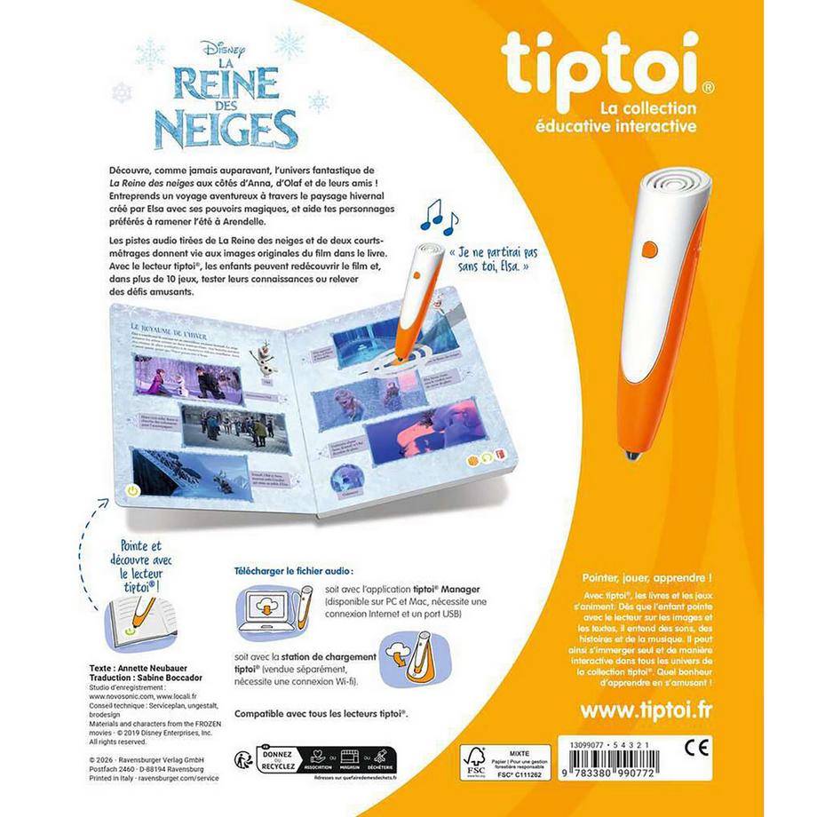 Ravensburger  tiptoi® - Disney La Reine des neiges, Französisch 