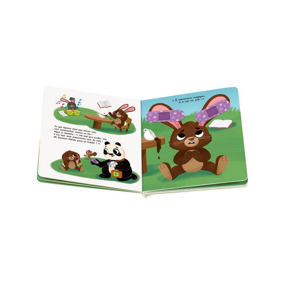 Ravensburger  Un bobo ? Un pansement rigolo ! – Mon livre à jouer, Französisch 