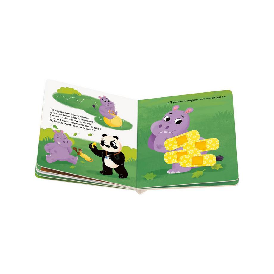 Ravensburger  Un bobo ? Un pansement rigolo ! – Mon livre à jouer, Französisch 