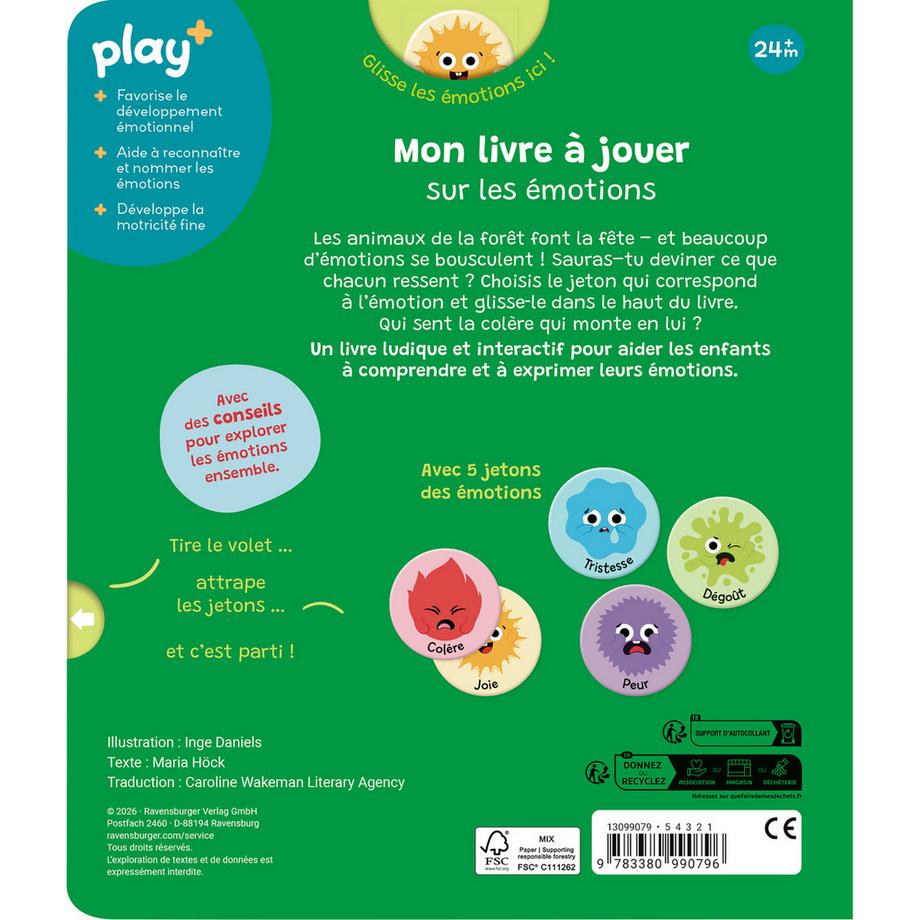 Ravensburger  Mon livre à jouer – Des émotions plein le ventre 