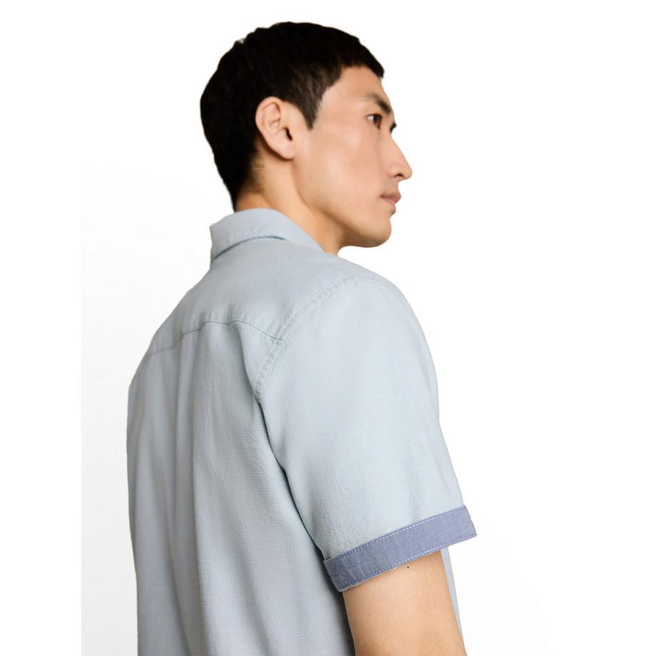 TOM TAILOR Chemise Boutonnée à Manches Courtes  