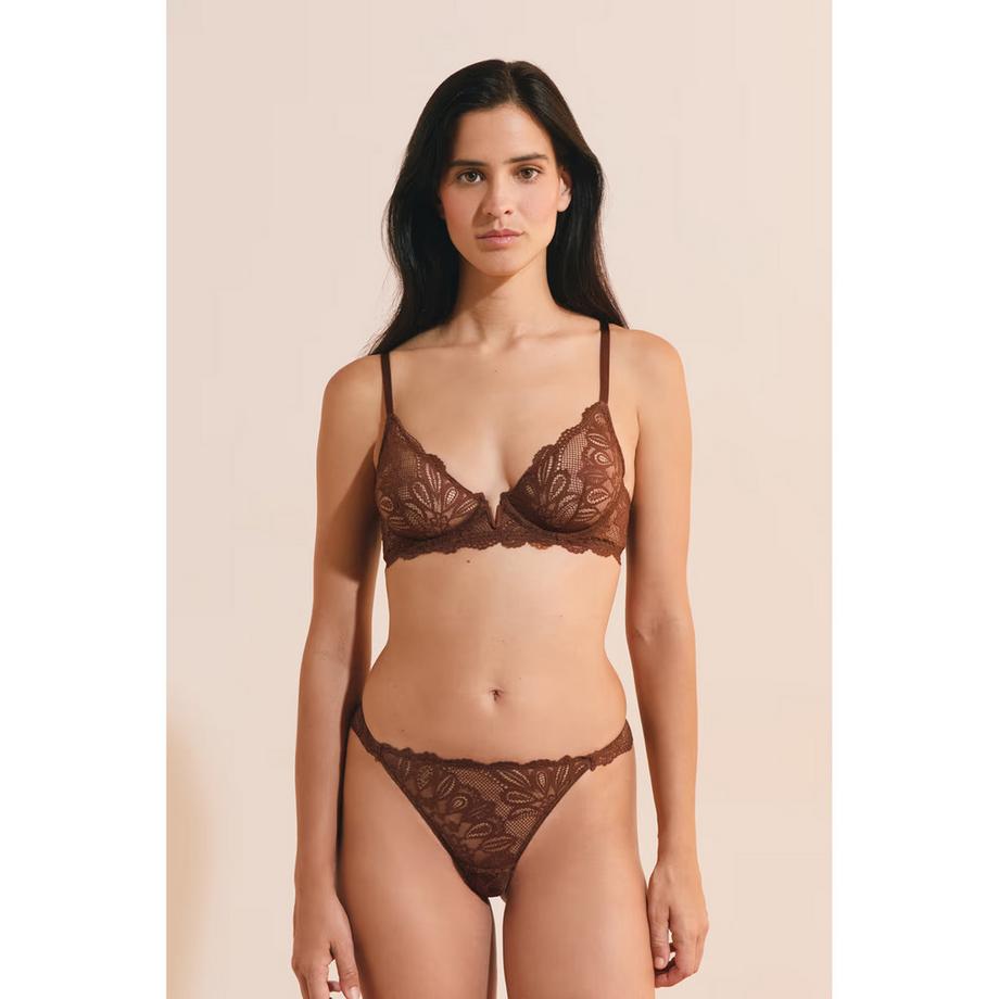 Reggiseno a balconette, spalline fisse