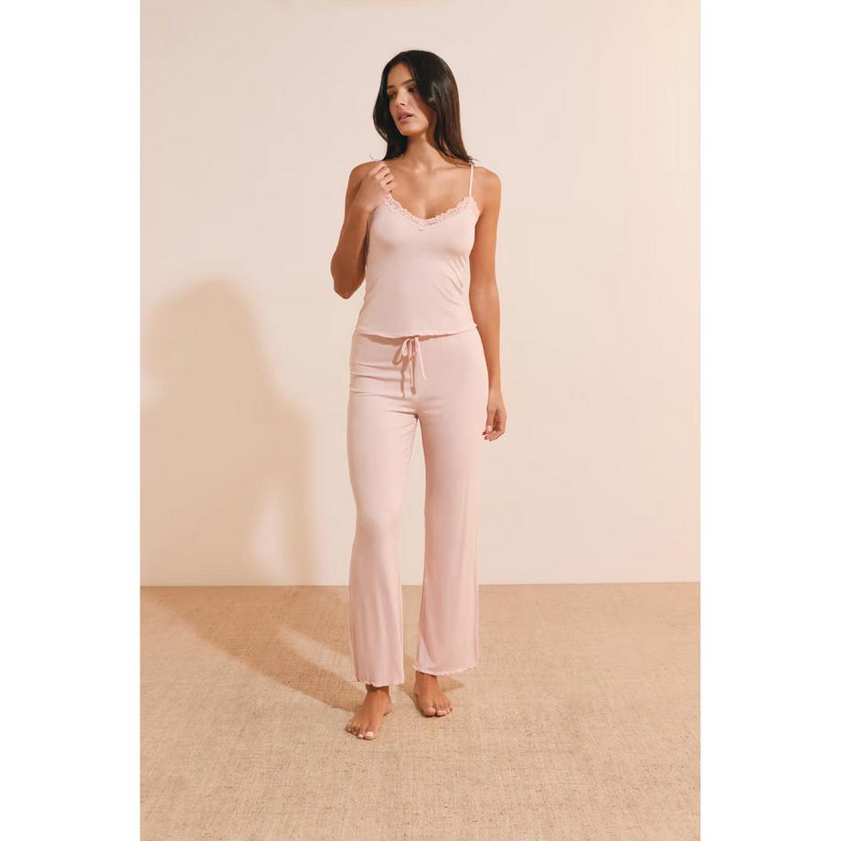 Etam Set pigiama con bordo in pizzo  