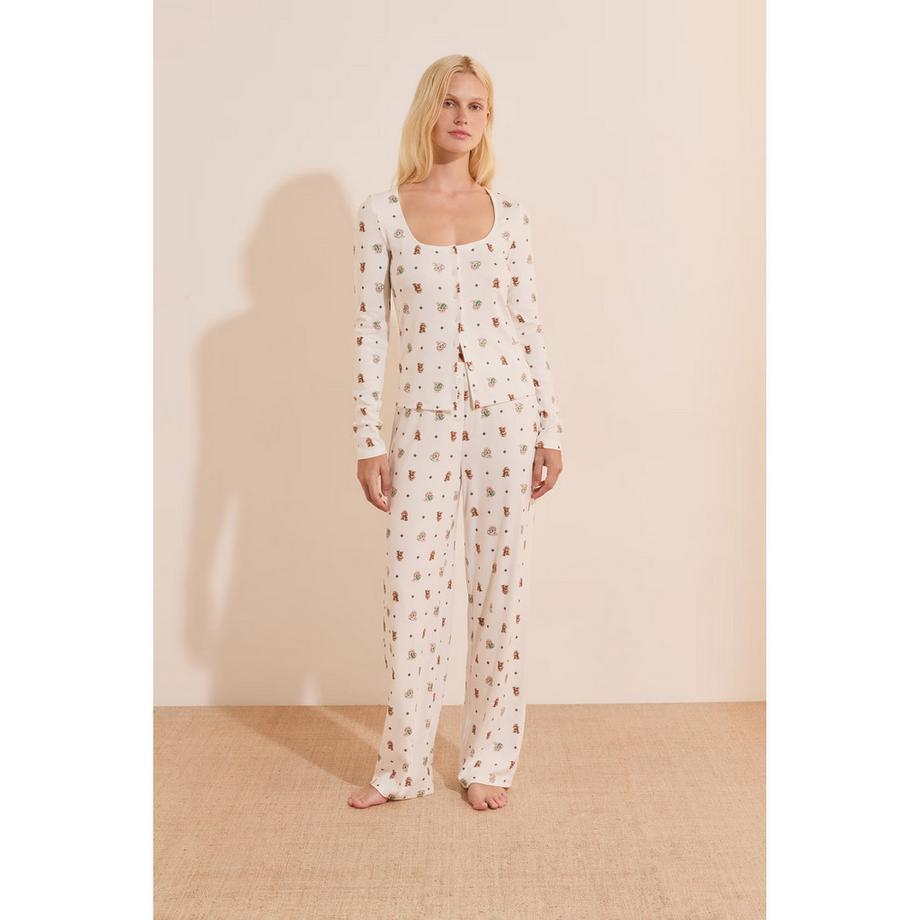Etam RITA T-shirt a maniche lunghe con stampa animale  