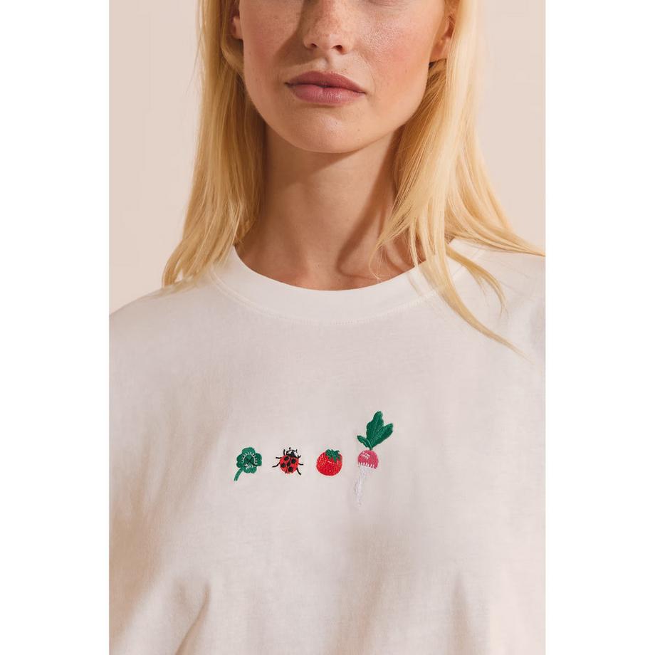 Etam TILIA T-shirt ricamata  