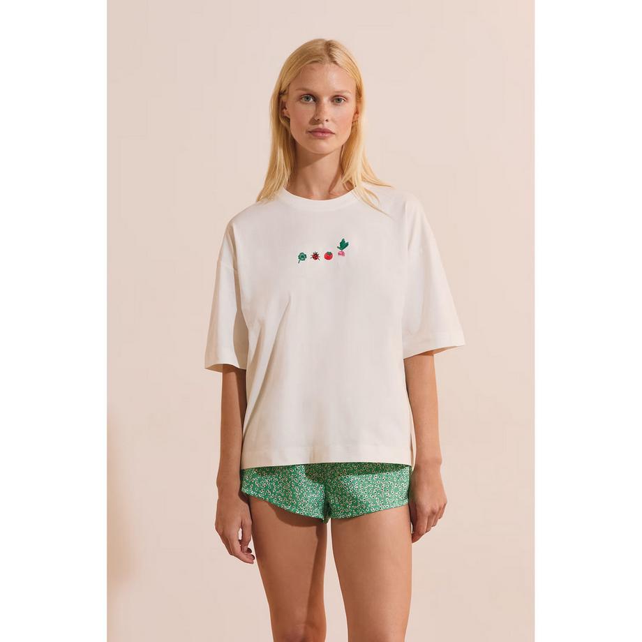 Etam TILIA T-shirt ricamata  