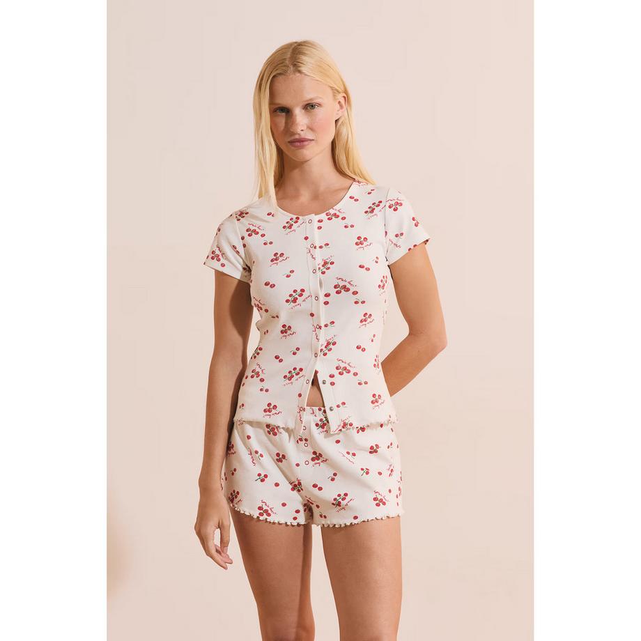 Etam TIGE T-shirt imprimé cerises manches courtes  