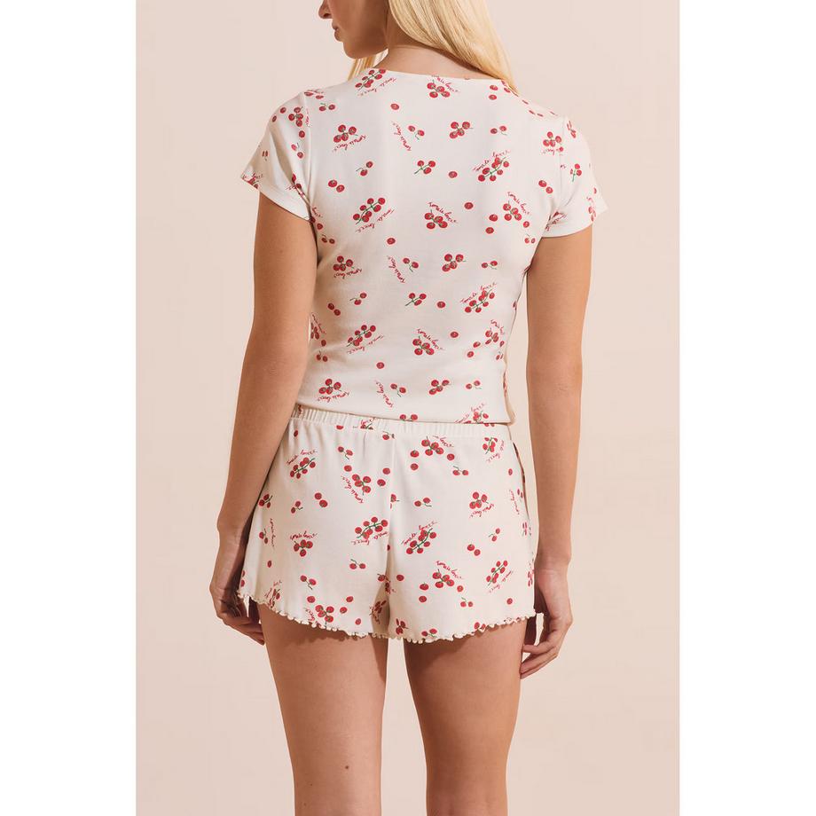 Etam TIGE Ensemble pyjama shorty imprimé cerises  