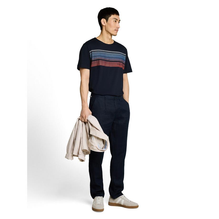 TOM TAILOR T-shirt rayé à manches courtes  