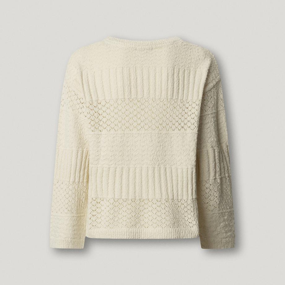 Pepe Jeans London Pull en maille texturée  