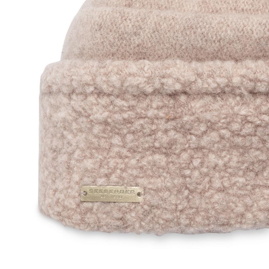SEEBERGER Bonnet en tricot à bord retourné  