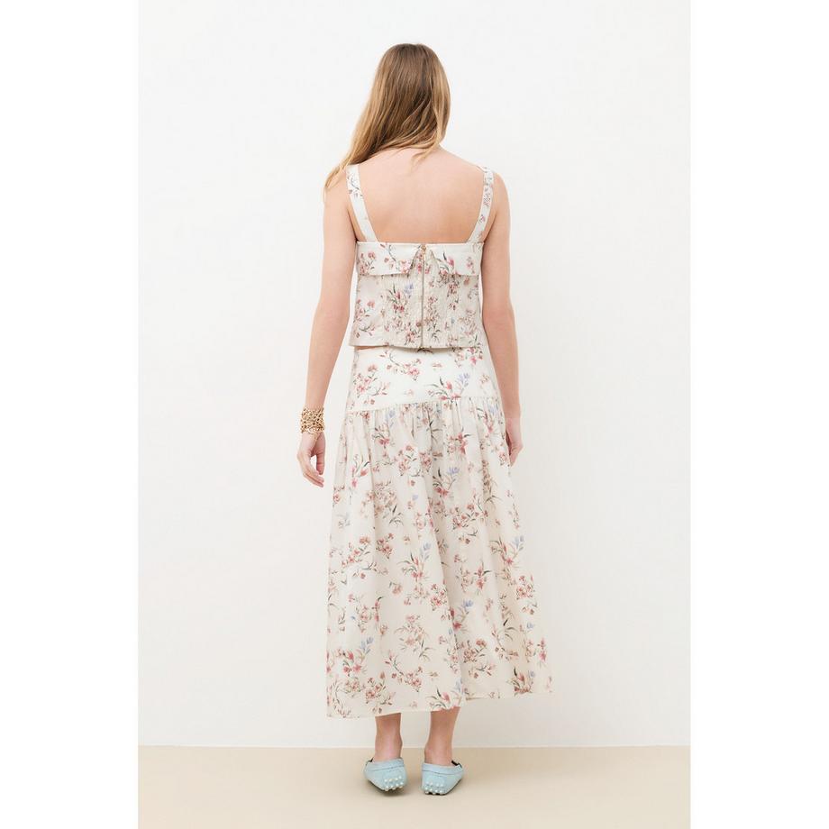 Caroll Top Court Imprimé Floral  