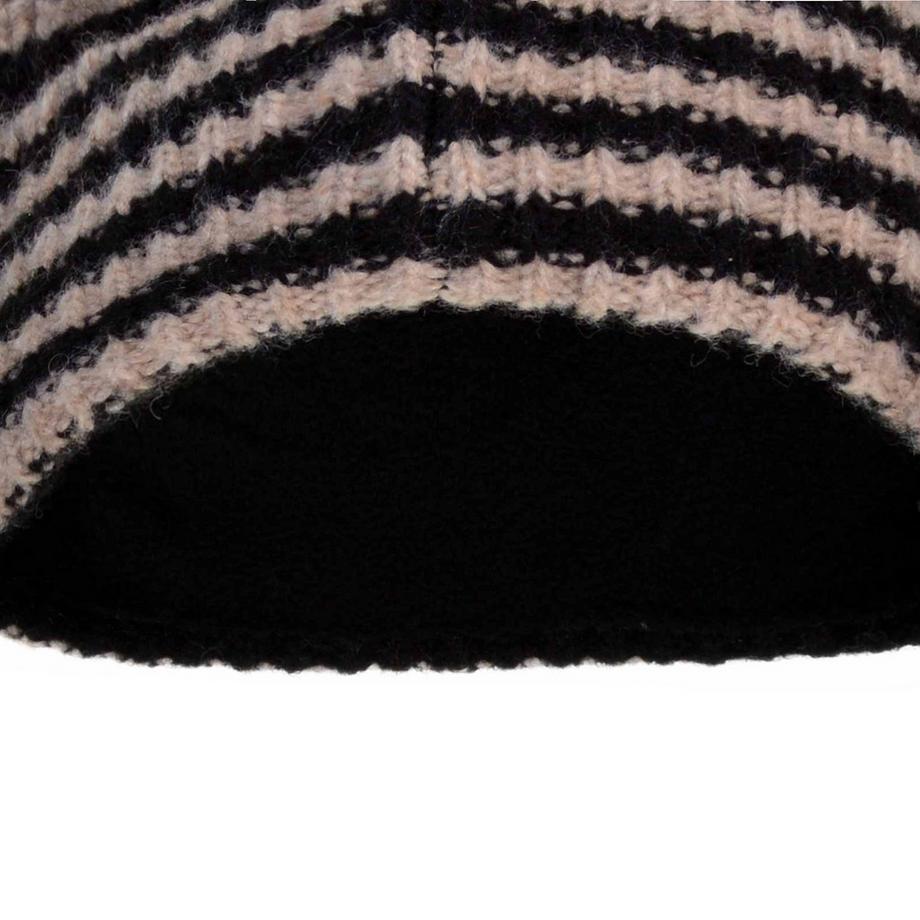 SEEBERGER Bonnet rayé avec détail en forme de cœur  