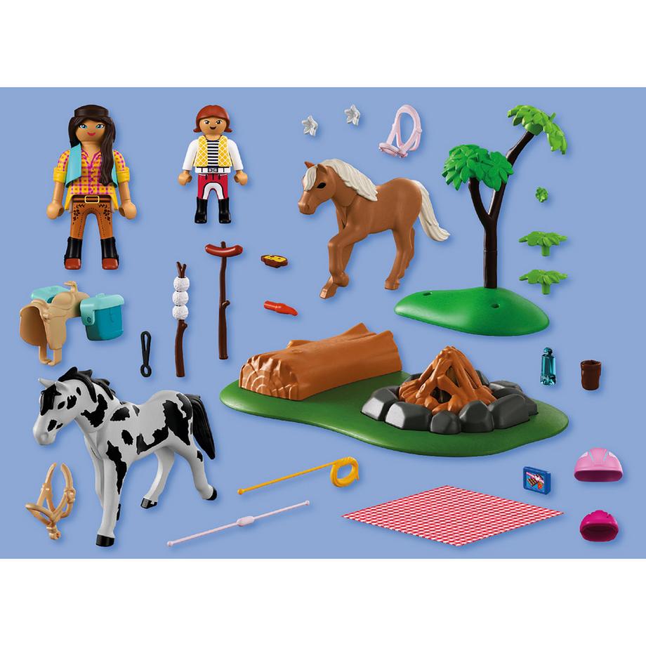 Playmobil  72132 Balade à cheval avec feu de camp 