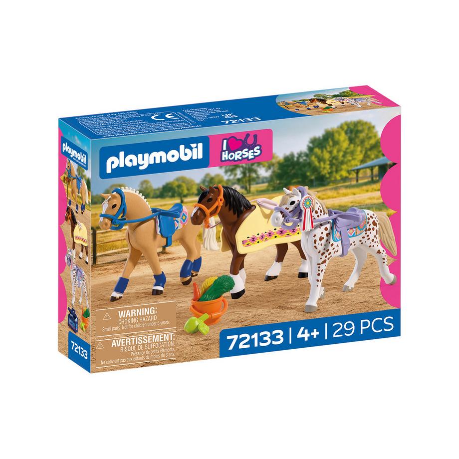 72133 Collection de 3 chevaux