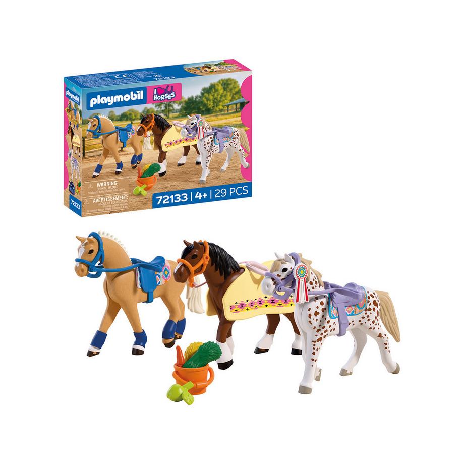 Playmobil  72133 Collection de 3 chevaux 