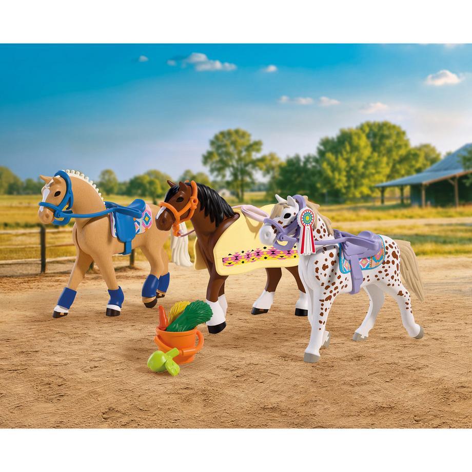 Playmobil  72133 Collection de 3 chevaux 