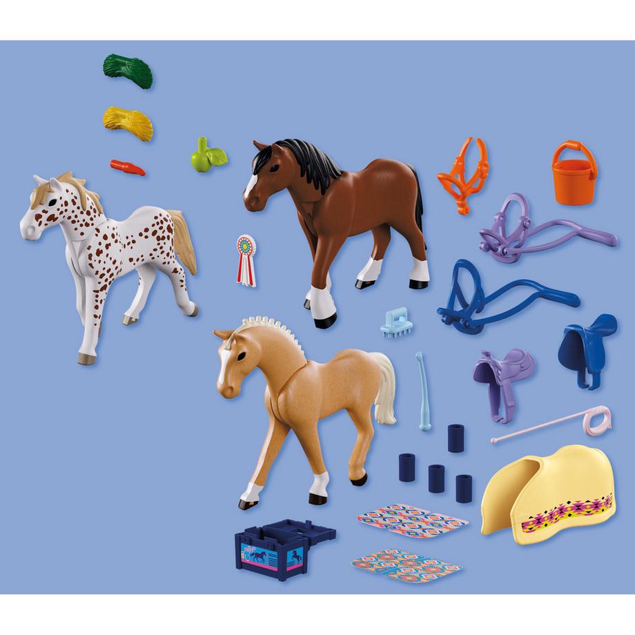 Playmobil  72133 Collection de 3 chevaux 