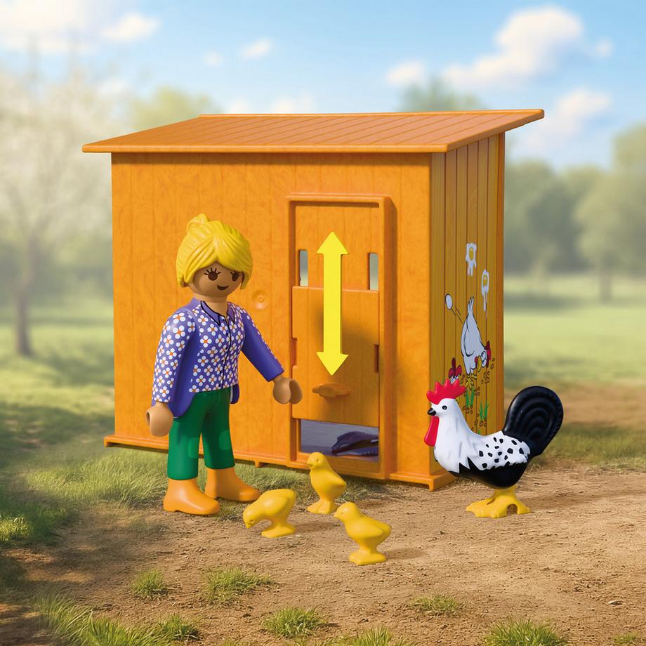 Playmobil  72168 Récolte oeufs poulailler 