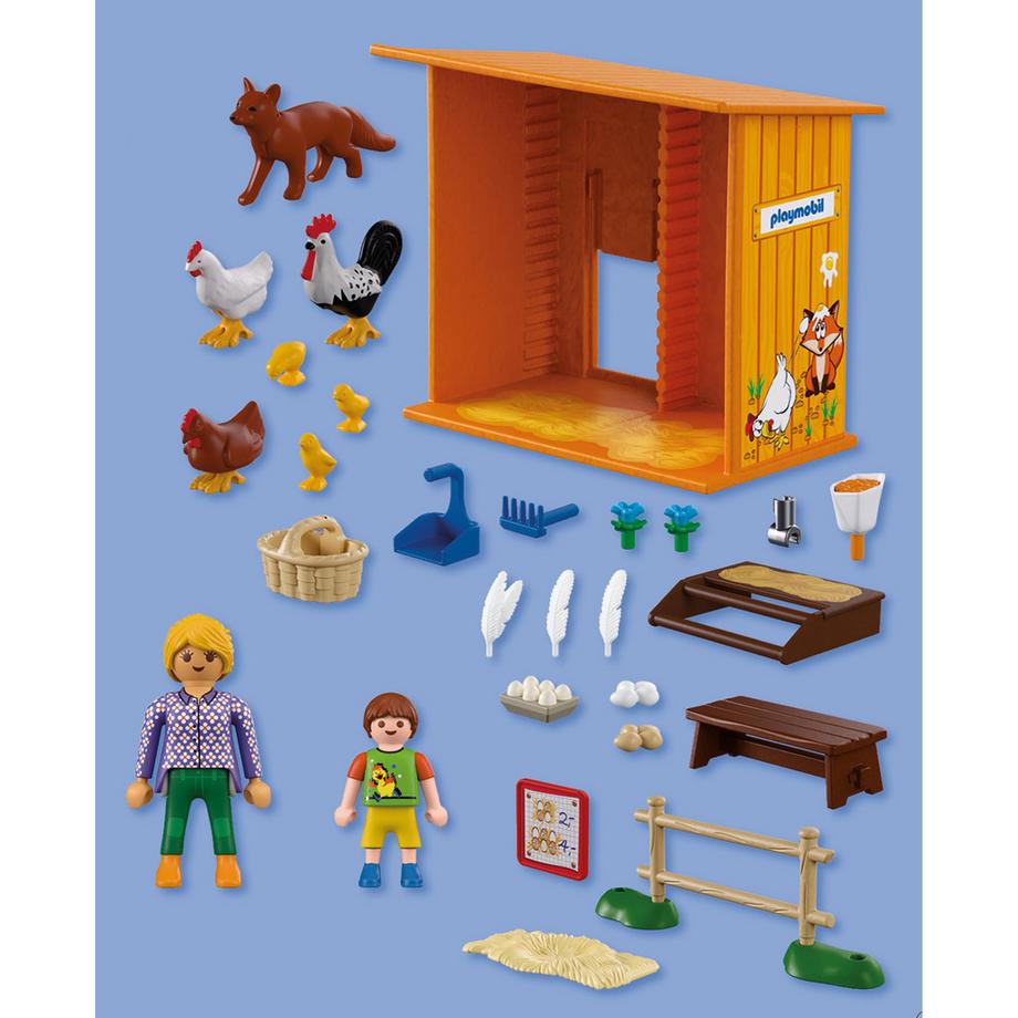 Playmobil  72168 Récolte oeufs poulailler 