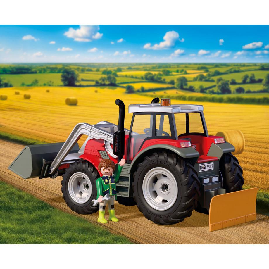 Playmobil  72305 Grosser Traktor mit Heuballen 