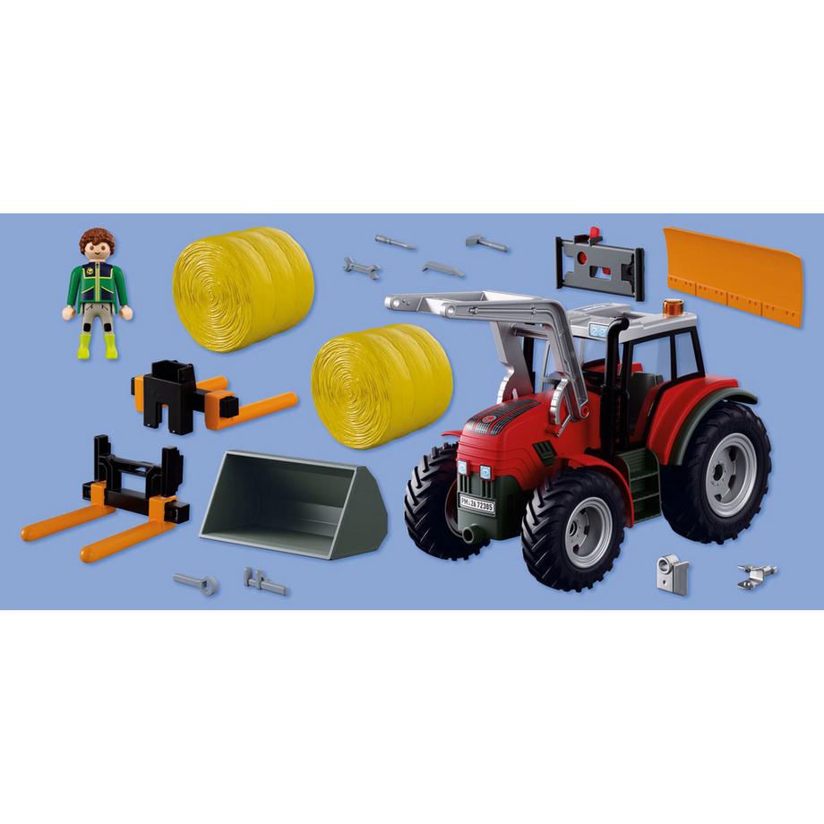 Playmobil  72305 Grosser Traktor mit Heuballen 