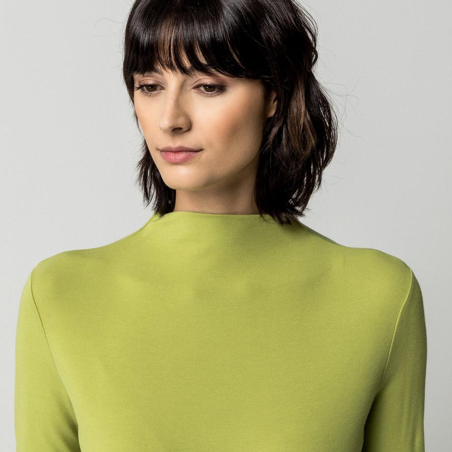 Manor Woman Langarm T-Shirt mit Stehkragen  