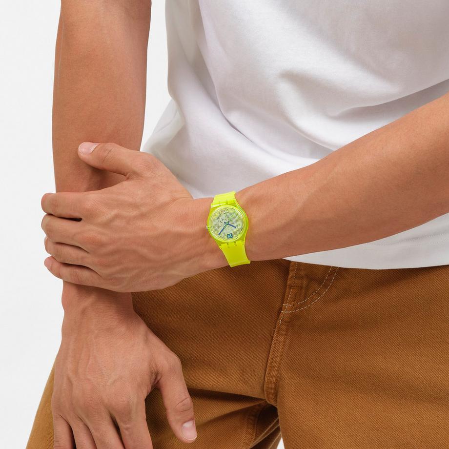 swatch LUMINOUSLY LEMON Horloge analogique 