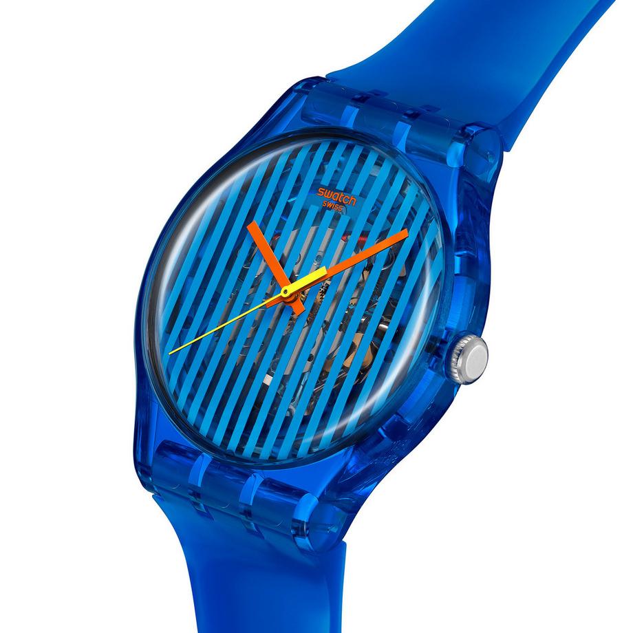swatch BRILLIANTLY BLUE Horloge analogique 