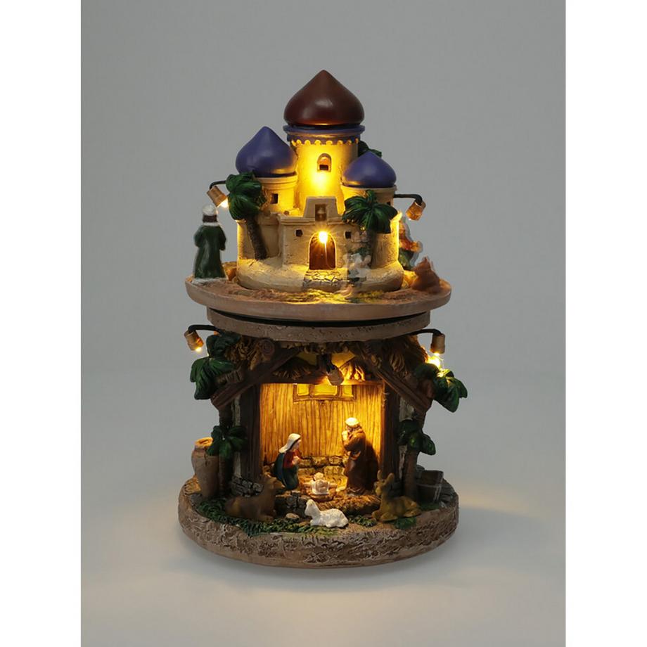 Manor Home Objet lumineux WEIHNACHTSSZENE 