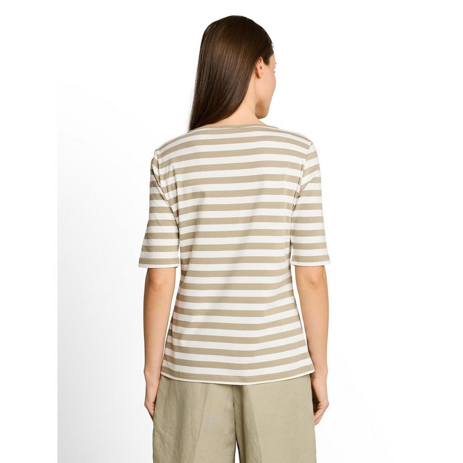 TOM TAILOR T-shirt rayé à col rond  