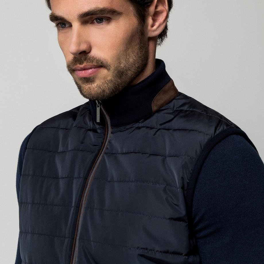 BUGATTI S-XXL Gilet imbottito da uomo con collo alto  