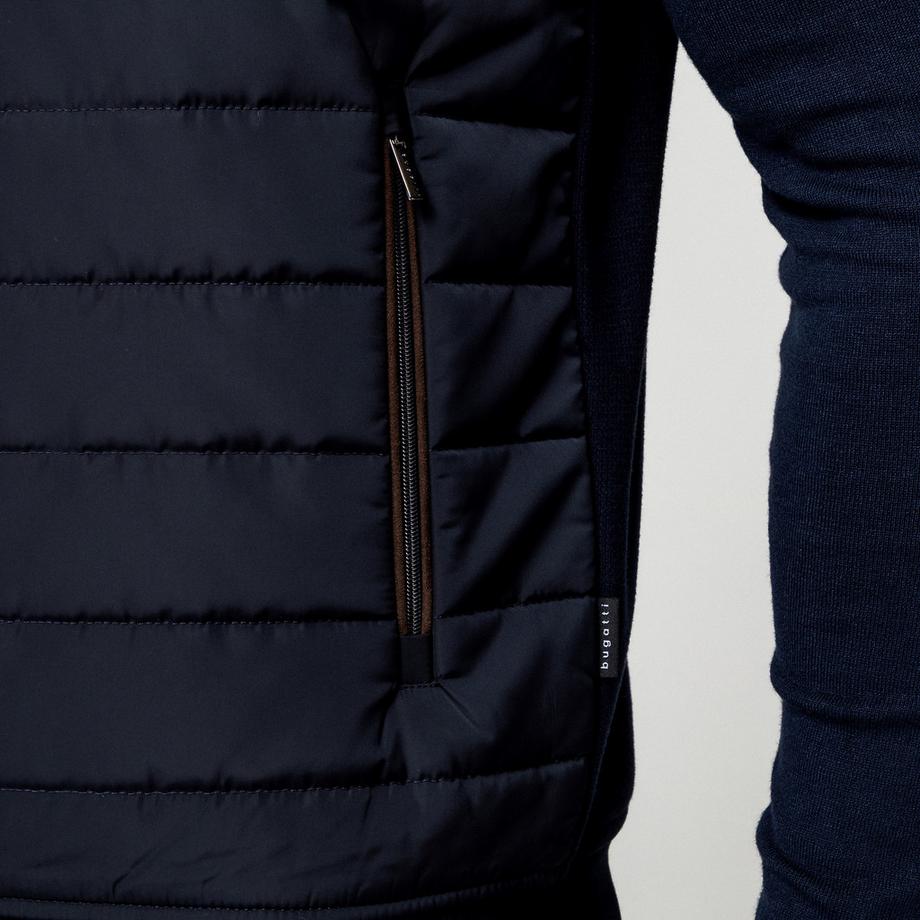 BUGATTI S-XXL Gilet imbottito da uomo con collo alto  