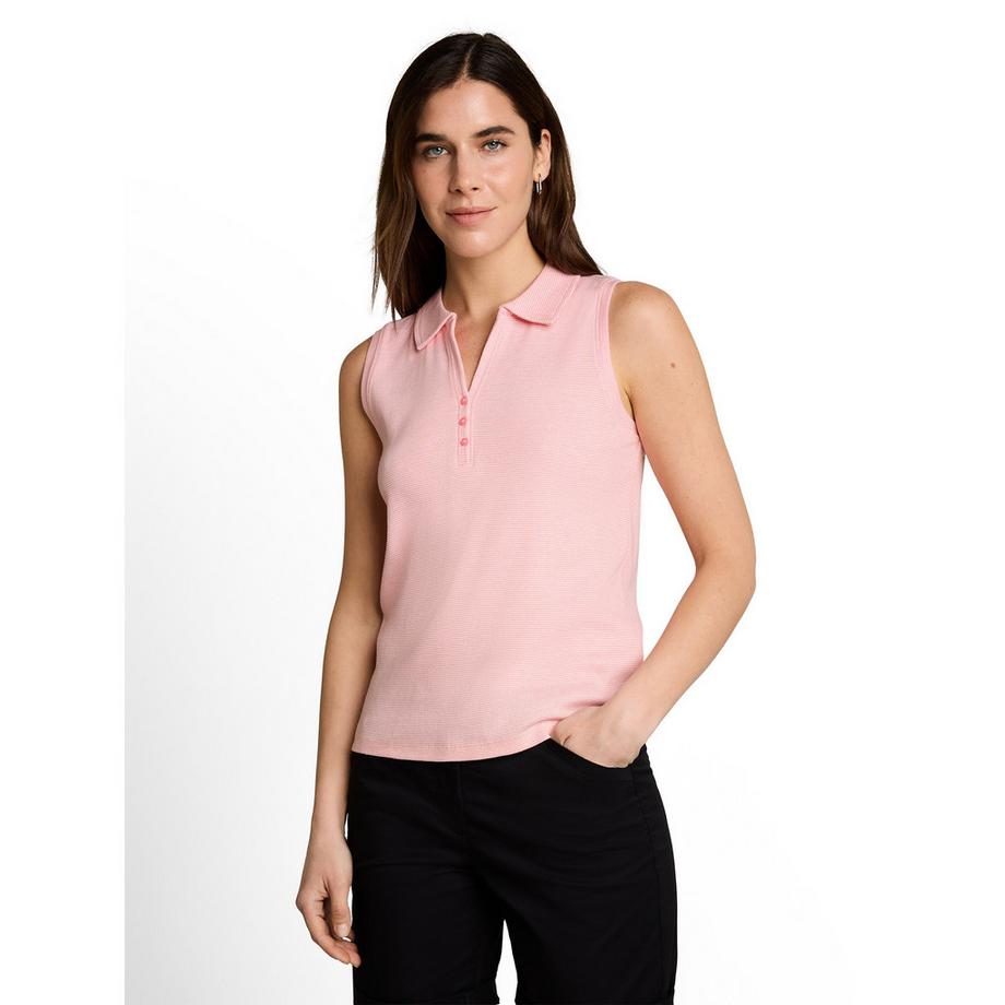 TOM TAILOR Ärmelloses Polo Top  