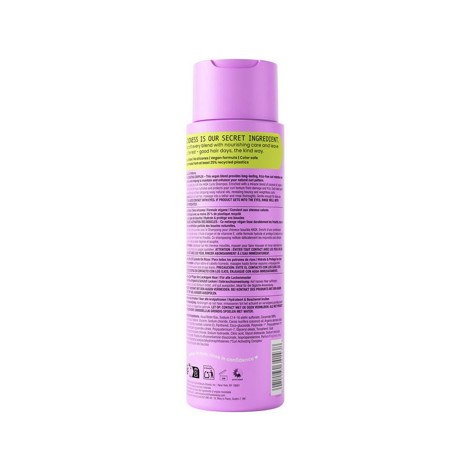 HASK  Shampoo per capelli ricci con oli di cocco, argan e vitamina E 