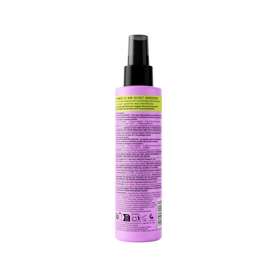 HASK  Spray sans rinçage 5-en-1 pour cheveux bouclés aux huiles de coco, d'argan et de vitamine E 