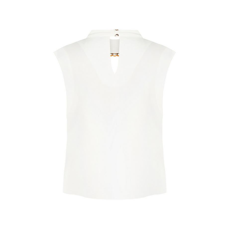 RINASCIMENTO Blouse sans manches avec fermoir orné de strass au col  