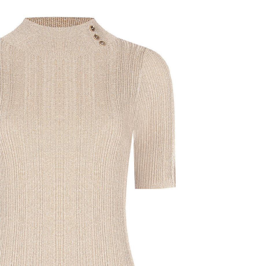 RINASCIMENTO Pull tricoté côtelé avec détail boutonné  