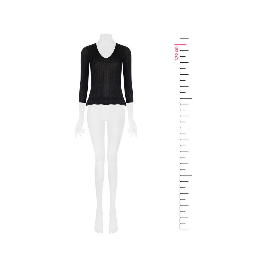 RINASCIMENTO Pull col en V tricot côtelé  