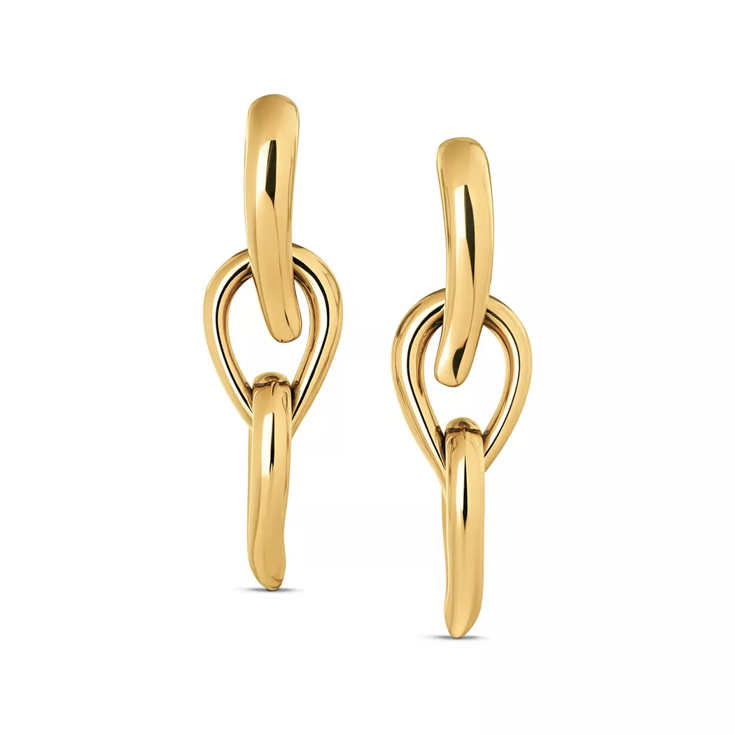 Calvin Klein Paar Creolen "SCULPTURED DROPS"