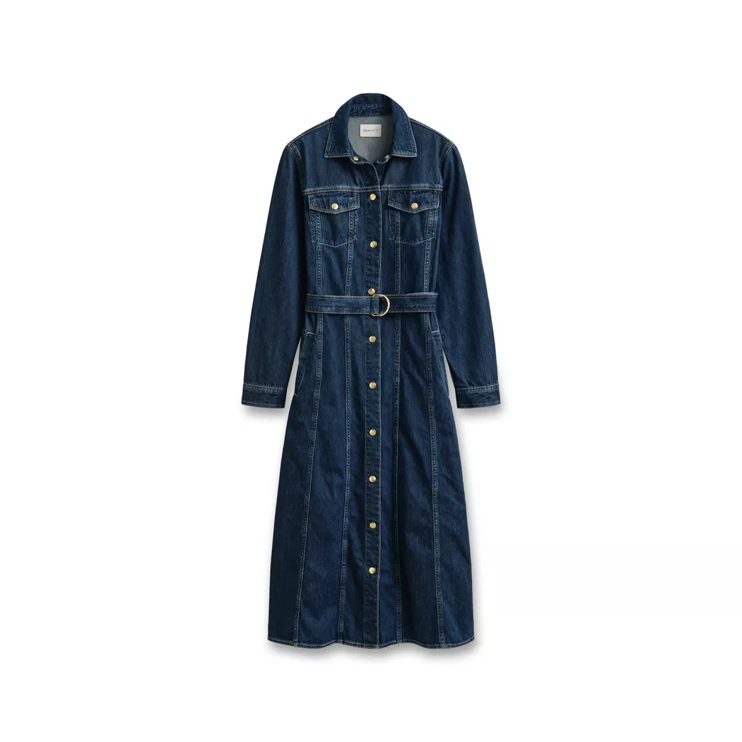 Gant - Kleid, für Damen, Dunkelblau, Größe 40