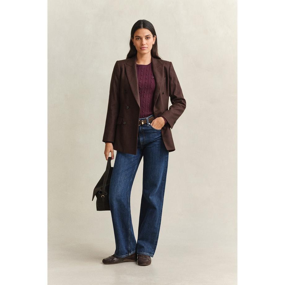 GANT Maglione Girocollo a Treccia Slim Fit  