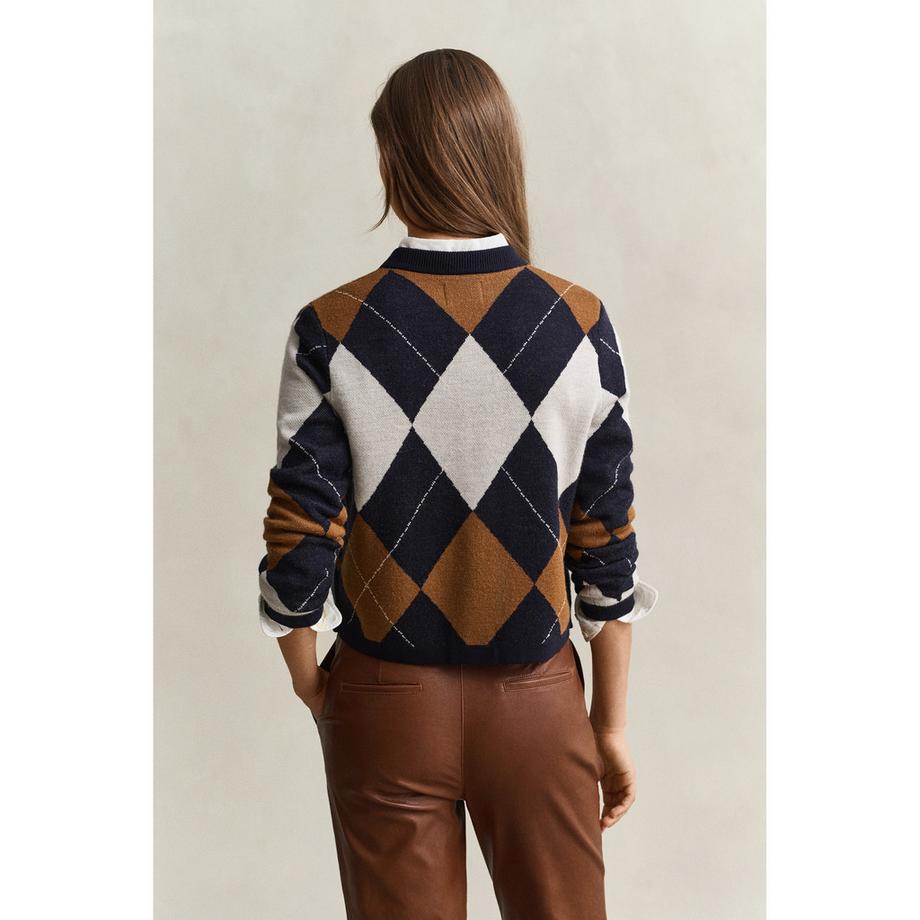 GANT Cardigan Motivo Argyle  