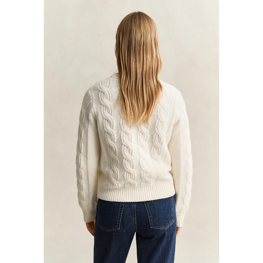 GANT Pull à motif torsadé  