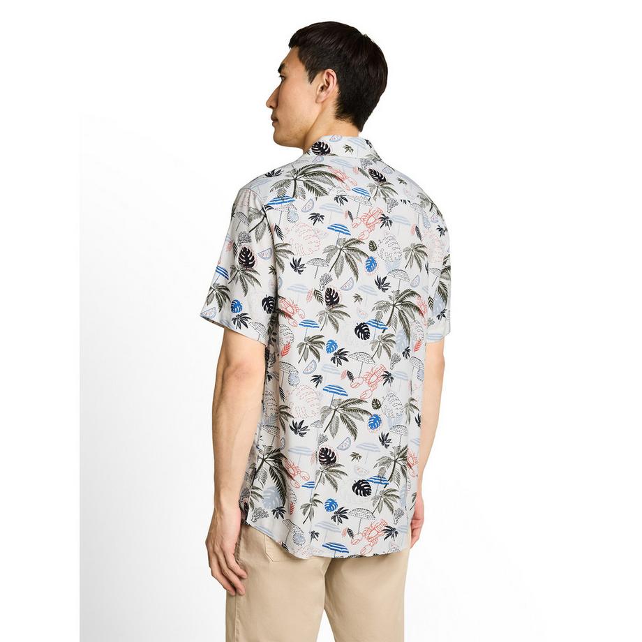 TOM TAILOR Camicia a maniche corte collo camp  